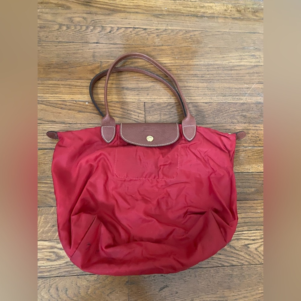 Small Longchamp bag good condition Red